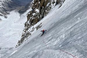 Lezení Aosta Valley Express v Diamirské stěně, foto: François Cazzanelli, Pietro Picco