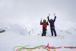 Clint Helander a Andres Marin na vrcholu Mt. Golgotha, foto: Clint Helander/Andres Marin